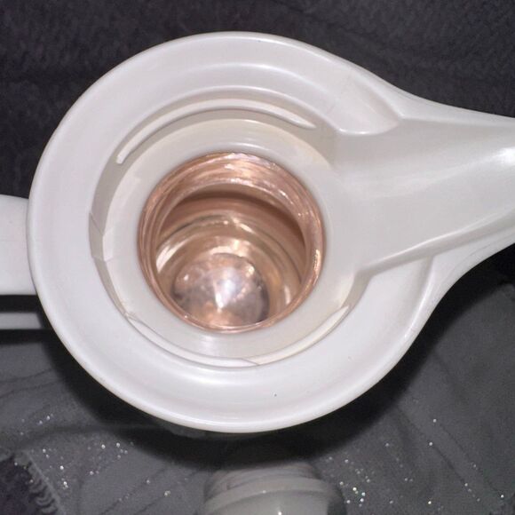 Vintage Christa Coffee Carafe Pink Glass Liner Floral Thermos 32oz West Germany - Picture 10 of 12